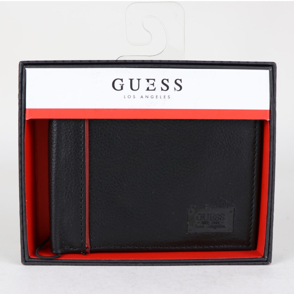 NWT Guess wallet Black MEN - Picture 2 of 8